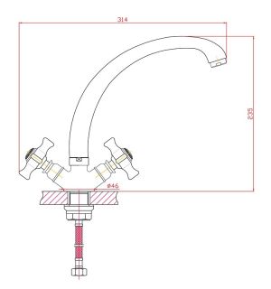 Смеситель для кухни Agger Retro-X A1700200